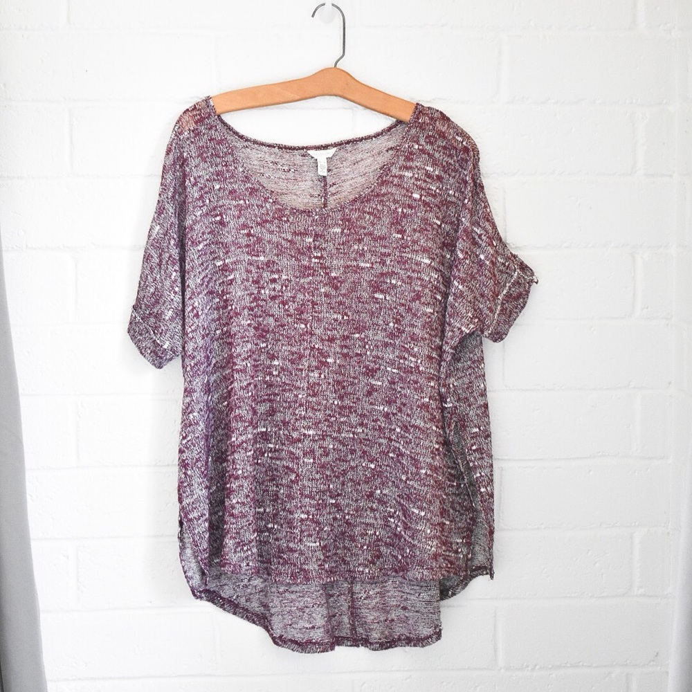 Aeropostale comfy flowy burgundy shirt